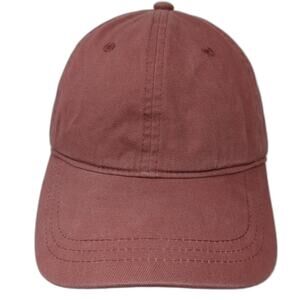 Universal Thread Baseball Cap Red One Size Cotton Adjustable Strapback Solid Hat